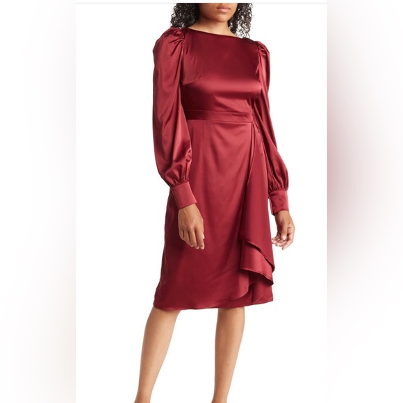 NWT Ria Satin Dress - Picture 1 of 7